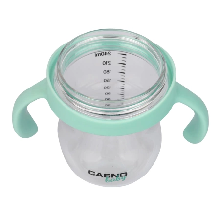 CASNO Butelka Tritanowa Kubek Niekapek Dla Niemowląt Dzieci Baby DIZZY 240 ml