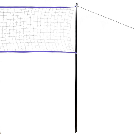 NILS Siatka Do Gry W Badmintona Siatkówkę 620 cm + Stelaż W Pokrowcu