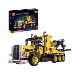 Klocki Konstrukcyjne Holownik Z Dźwigiem 1277 Elementów MOULD KING