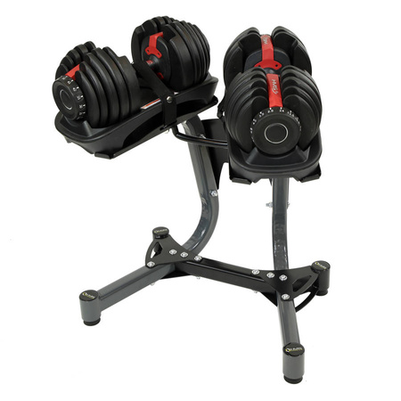 HMS Stalowy Stojak Na Sztangielki Regulowane Do 100 kg