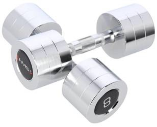 HMS Zestaw Hantle Hantelki Ciężarki Do Ćwiczeń Fitness Treningu 2x8 kg
