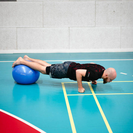 HMS Piłka Gimnastyczna Rehabilitacyjna Do Ćwiczeń Fitness 55 cm