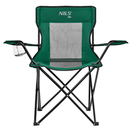Krzesło Turystyczne Składane Kempingowe Plażowe Ogrodowe + Pokrowiec NILS