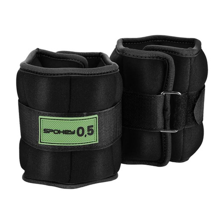 Obciążenia Ciężarki Na Kostki Nadgarstki Do Ćwiczeń Fitness 2x0,5 kg SPOKEY