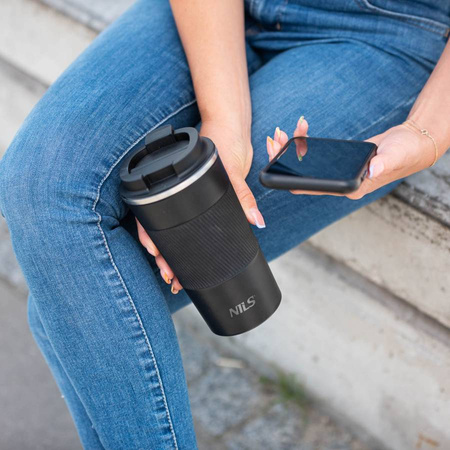 Kubek Termiczny Termos Turystyczny Stalowy Butelka Na Kawę Herbatę 510 ml