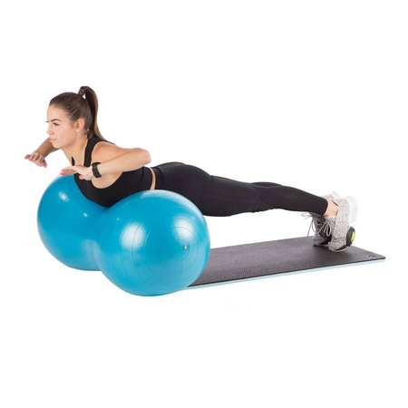 HMS Piłka Gimnastyczna Podwójna Orzeszek Fasolka + Pompka