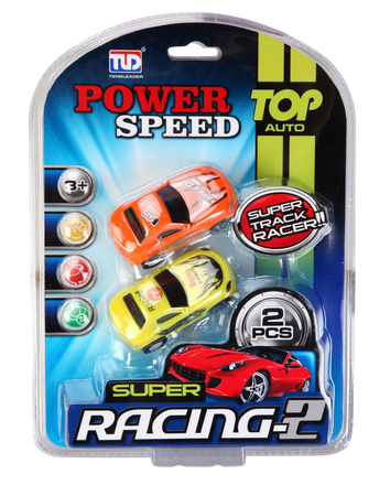 Tor Wyścigowy Samochodowy Pull Back Podwójna Pętla 290 cm + 3 Samochodziki