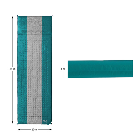 Mata Samopompująca Turystyczna Materac Karimata Kempingowa Pod Namiot 5 cm
