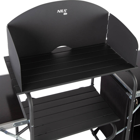 Szafka Turystyczna Kuchnia Kempingowa Składana Mebel Z Blatem i Osłoną NILS