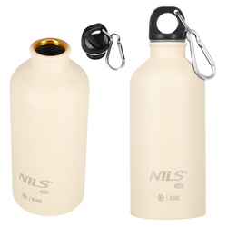 Butelka Turystyczna Na Zimne Napoje Ze Stali Nierdzewnej + 550 ml NILS