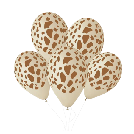 Balony Klasyczne Latte Żyrafa Lateksowe Na Urodziny Przyjęcie 13" 50 szt.