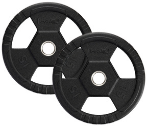 Talerze Olimpijskie Ogumowane Obciążeniowe Na Gryf Sztangę 2x15 kg HMS