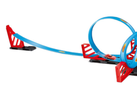 Tor Wyścigowy Samochodowy Pull Back Dla Dzieci 680 cm + 4 Samochody