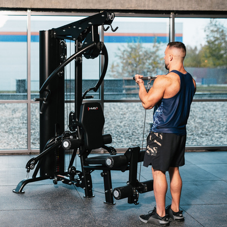 Atlas Do Ćwiczeń Domowa Siłownia Z Ławką Regulowane Ramiona + Stos HMS