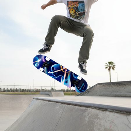 Deskorolka Deska Klasyczna Drewniana Młodzieżowa Skateboard SPOKEY ASTRO
