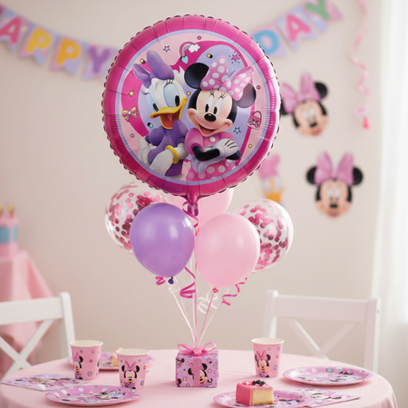 Balony Foliowe Myszka Minnie Disney Na Przyjęcie Dla Dziecka 18" 3 szt.
