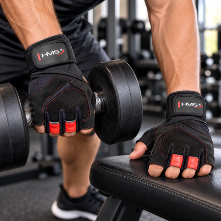 HMS Rękawice Kulturystyczne Treningowe Na Siłownię Do Ćwiczeń Fitness