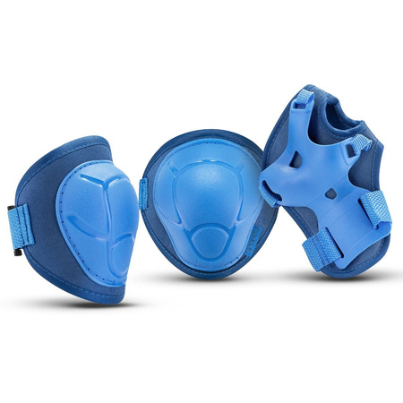 Kask Rowerowy Regulowany Na Rolki Hulajnogę Dziecięcy Ochronny Wentylowany + Zestaw Ochraniaczy SPOKEY