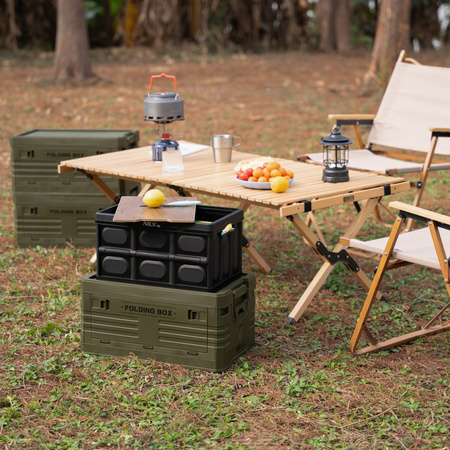 Skrzynia Pojemnik Pudełko Do Przechowywania Transportowa Kempingowa 2w1