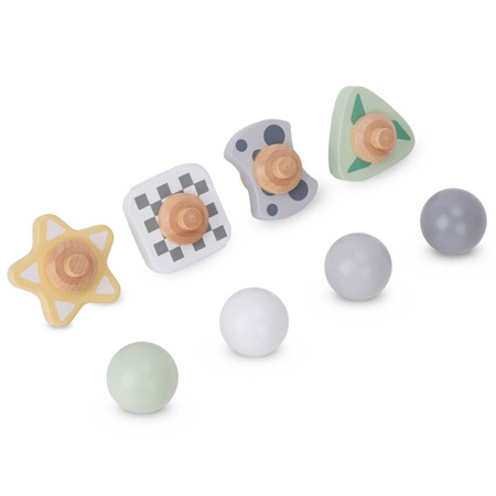 Duży Drewniany Kulodrom Zjeżdżalnia z Wirującymi Elementami MAMABRUM