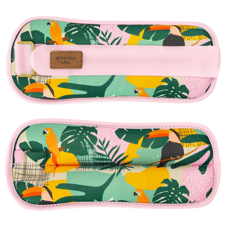 Obciążenia Ciężarki Na Kostki Nadgarstki Do Ćwiczeń Fitness 2x1,5 kg SPOKEY