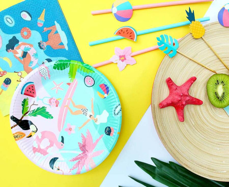 Serwetki Papierowe Ozdobne Na Przyjęcie Urodziny 33x33 cm Plaża 20 szt.