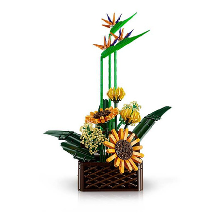 Mould King Klocki Konstrukcyjne Bukiet Kwiatów Słonecznik 4w1 1608 Elementów