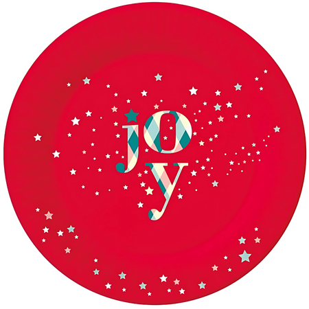 12x Talerzyki 18cm + 12x Kubeczki 250ml Papierowe Na Boże Narodzenie GODAN