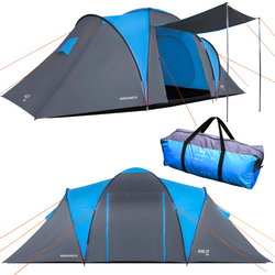 Namiot Kempingowy Turystyczny 4 Osobowy Wodoodporny Filtr UV + Pokrowiec