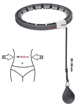 HMS Hula Hop Odchudzające Z Wypustkami i Obciążnikiem