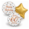 Balony Foliowe Dekoracyjny Imprezowy Na 60 Urodziny Happy Birthday 18"
