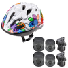 Kask Rowerowy Regulowany Dziecięcy Otwory Wentylacyjne + Zestaw Ochraiaczy