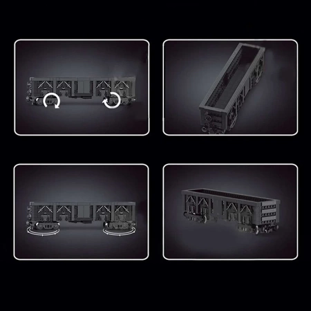 Klocki Konstrukcyjne Doczepiany Wagon 608 Elementów MOULD KING