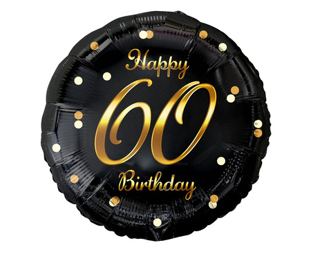 Balony Foliowe Na 60 Urodziny Imprezę Przyjęcie Happy Birthday Zestaw 3szt.