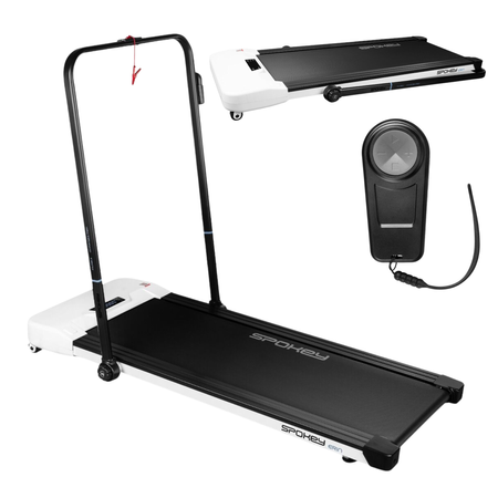 Bieżnia Elektryczna Domowa Do Ćwiczeń Cardio Z Pilotem 12 km/h Składana