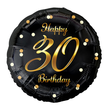 Balony Foliowe Na 30 Urodziny Imprezę Przyjęcie Happy Birthday Zestaw 3szt.