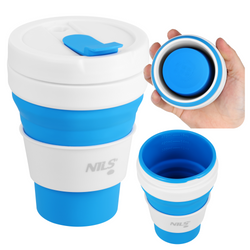 Kubek Silikonowy Składany Turystyczny Podróżny Kompaktowy 475 ml NILS