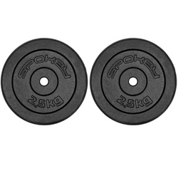 SPOKEY Zestaw Talerzy Obciążenia Żeliwne Na Sztangę 2x 2.5 kg