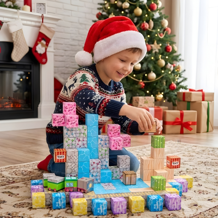 Klocki Magnetyczne Konstrukcyjne Zestaw 112 Elementów Edukacyjne Dla Dzieci