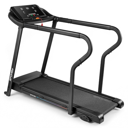 Bieżnia Elektryczna Z Poręczami Do Ćwiczeń Cardio 8 km/h Do 110 kg SPOKEY