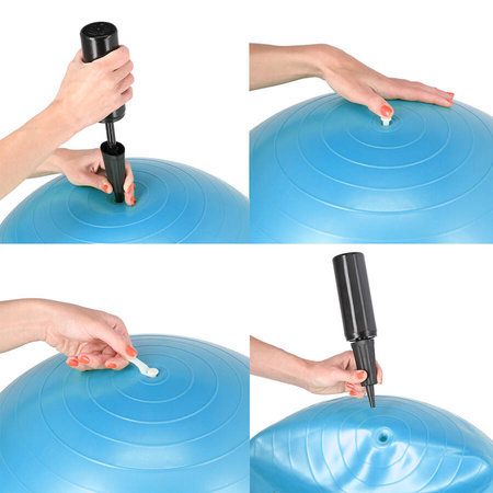 HMS Piłka Gimnastyczna Podwójna Orzeszek Fasolka + Pompka