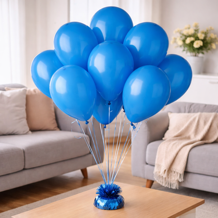 Balony Lateksowe Klasyczne Pastelowe Niebieskie Na Urodziny 10" - 100 szt.