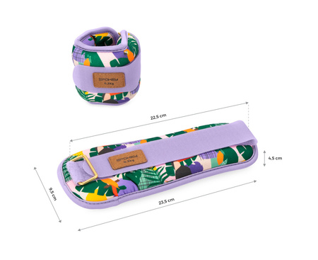 Obciążenia Ciężarki Na Kostki Nadgarstki Do Ćwiczeń Fitness 2x0,5 kg SPOKEY
