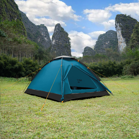 Namiot Turystyczny Kempingowy 2 Osobowy Wodoodporny Filtr UV + Pokrowiec