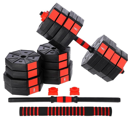 Zestaw Hantle Regulowane Sztangielka Sztanga Do Ćwiczeń 2x20 kg HMS