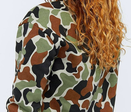 Bluza Damska Sportowa Treningowa Do Biegania Bawełniana Moro ADIDAS