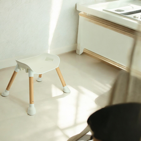 MERKAN Krzesełko Drewniane Fotelik Do Karmienia Z Blatem 3w1 Dla Dziecka