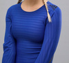 T-shirt Koszulka Sportowa Damska Z Długim Rękawem Niebieska ADIDAS