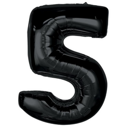 Balon Foliowy Dekoracja Na Urodziny Rocznice Jubileusze GODAN 92 cm Cyfra 5