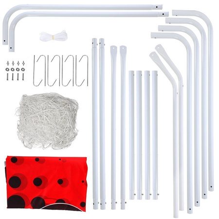 NILS 2x Bramka Piłkarska Z Siatką I Matą Do Celowania 240x150 cm